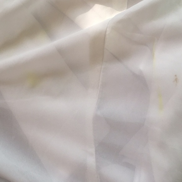 JAPNA Chiffon Sleeveless Maxi Dress With Raised 3D Aztec Detailing White Medium - Picture 8 of 9